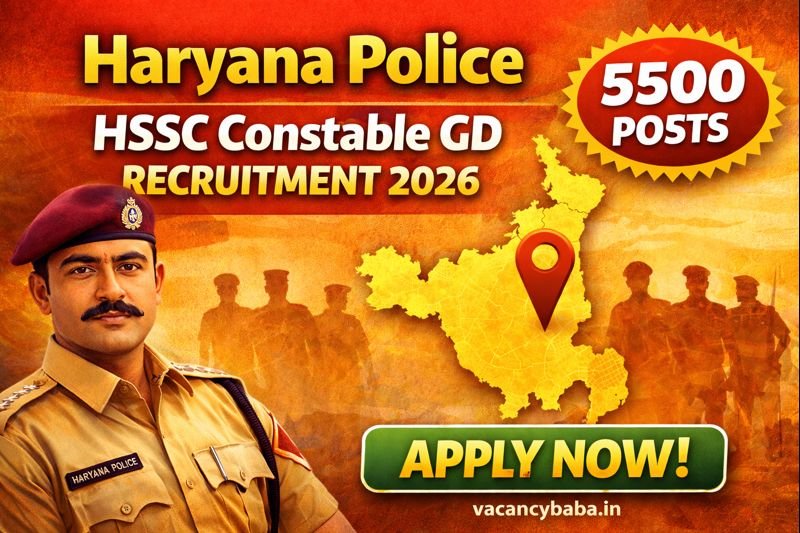 Read more about the article Haryana Police HSSC Constable GD Recruitment 2026 – Apply Online for 5500 Posts